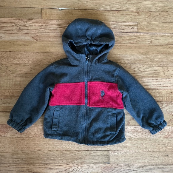 Boys U.S.Polo Full Zip Reversible Jacket - Picture 6 of 8